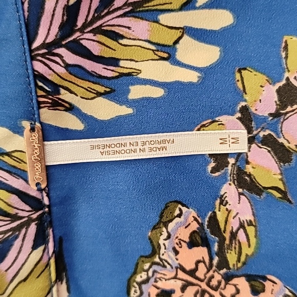 Free People Under The Palms Blouse - SZ M - Picture 5 of 6